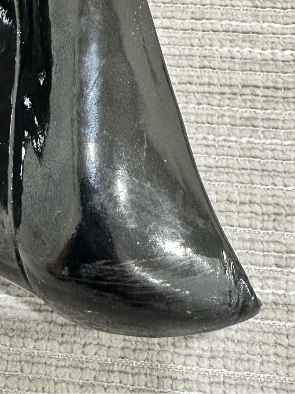 Stuart‎ Weitzman Women’s Black Patent Leather Wedges Size 5,5 - Picture 7 of 11